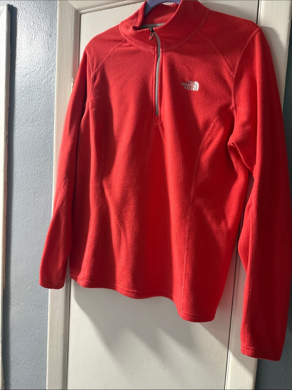 The North Face Bright Red Quarter-Zip Fleece Pullover